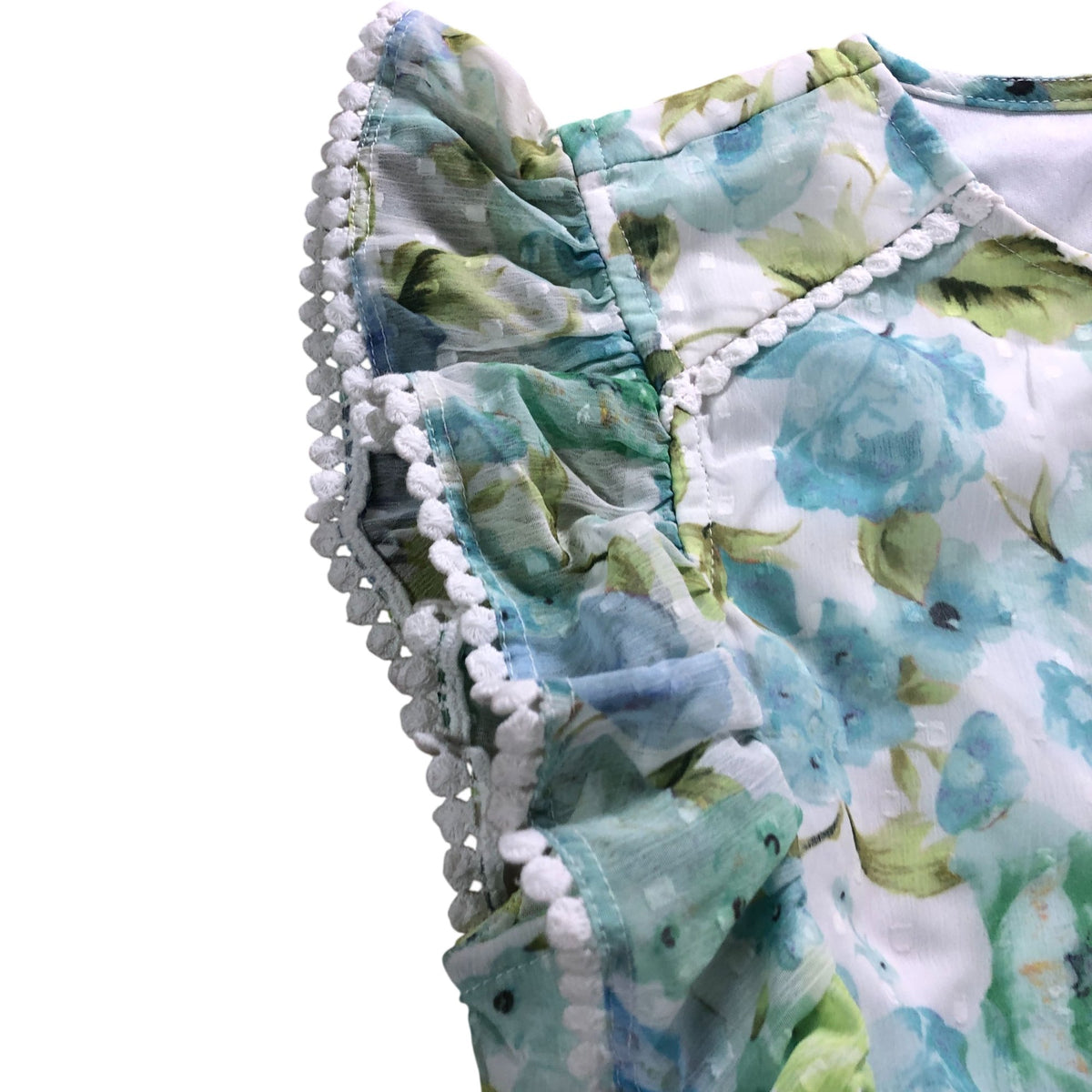 Lipsy London Girls Floral Dress Size 12 Years Multi Layered Green