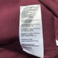 Baukjen Track Pants UK12 Women's Maroon Eco Viscose Thin Striped Activewear