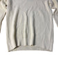 River Island Crew Neck Sweater Ecru Unisex Cream Ribbed Knit Long Sleeve Medium