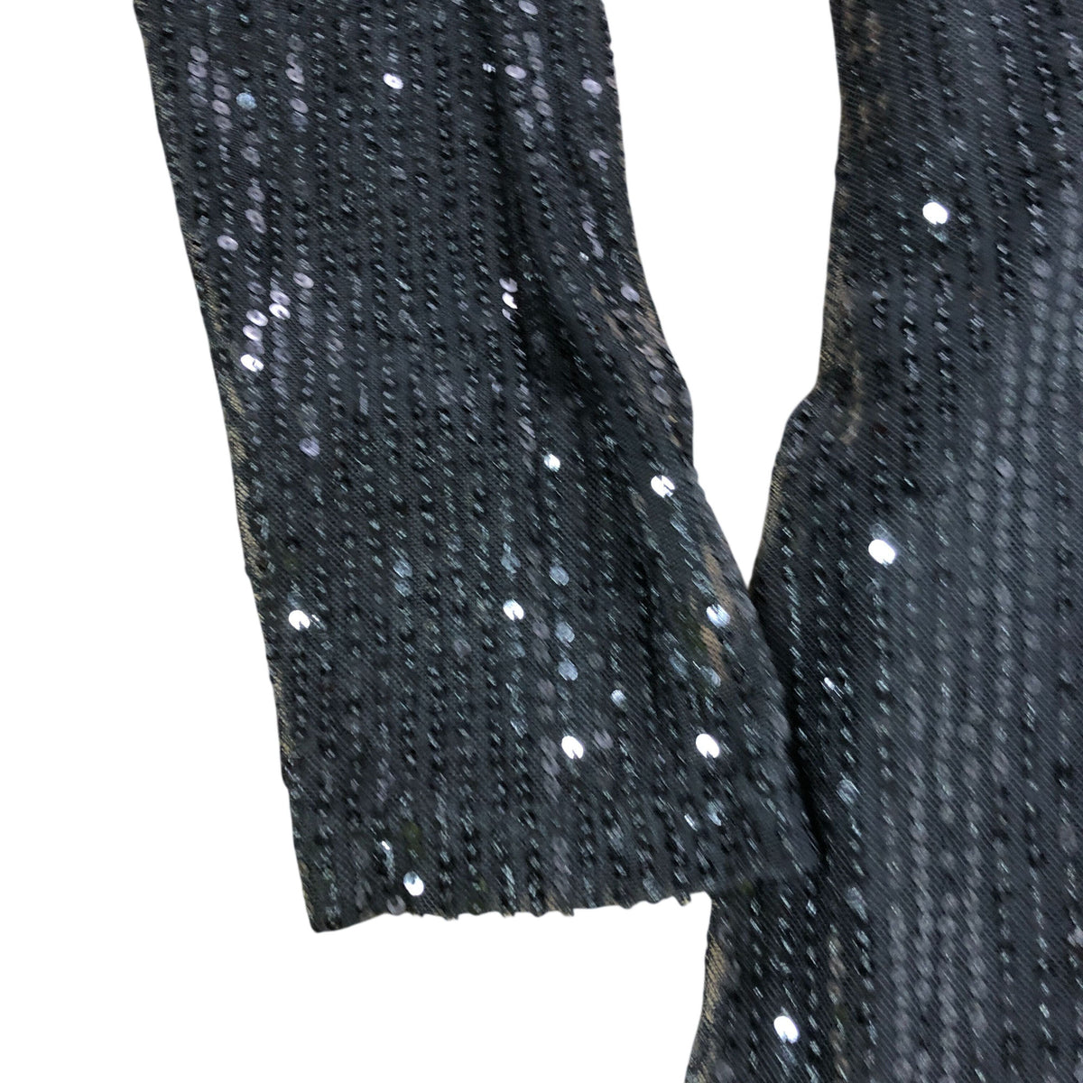 Long Tall Sally UK20 Women's Black Sequin Long Sleeve Evening Maxi Dress