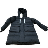 Puffer Jacket UK Kids Black Hooded Zip Up Insulated Warm Outdoor Coats