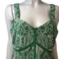 Love And Roses Green Embroidered Dress UK16 Women's Summer Cotton Floral