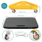 Belle Vous Abdominal Core Coaster Strength Workout Trainer with Knee Mat