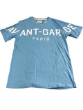 AVANT-GARDE PARIS Small Men's T-Shirt Cotton Graphic Print Blue Short Sleeve Tee