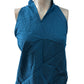 River Island Stylish Blue Sleeveless Halter Top Womens Size UK8 Fashion Clothing