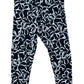 River Island 12-18 Months Girls Black White Bow Print Leggings