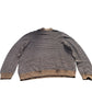 Half Zip Sweater Men's Brown Organic Cotton Knitwear XXL