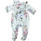Baby Floral Print Playsuit 0-3 Months Girls Ruffle Sleeves Cotton