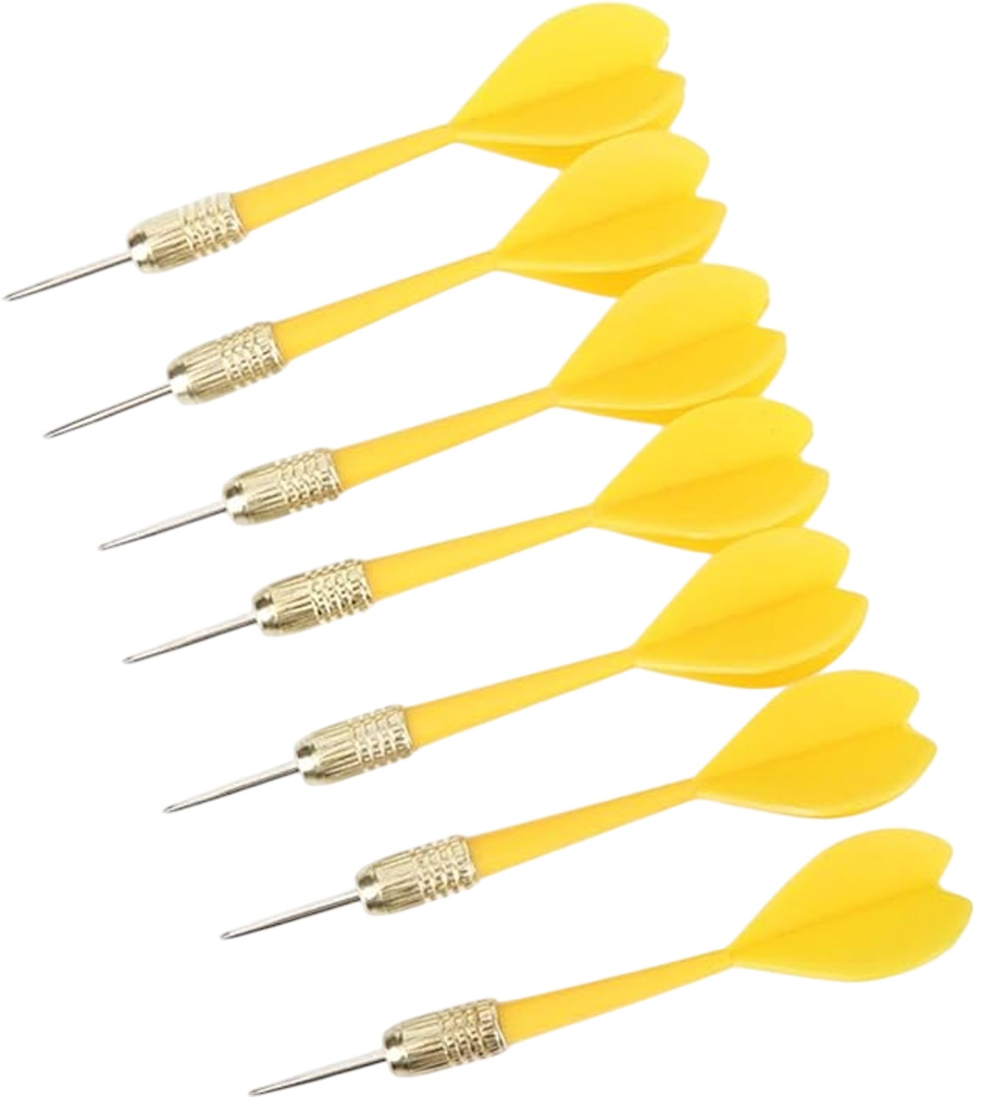 HRLORK Yellow Dart Flights Set 8 Pieces Dart Game Accessory Durable Performance