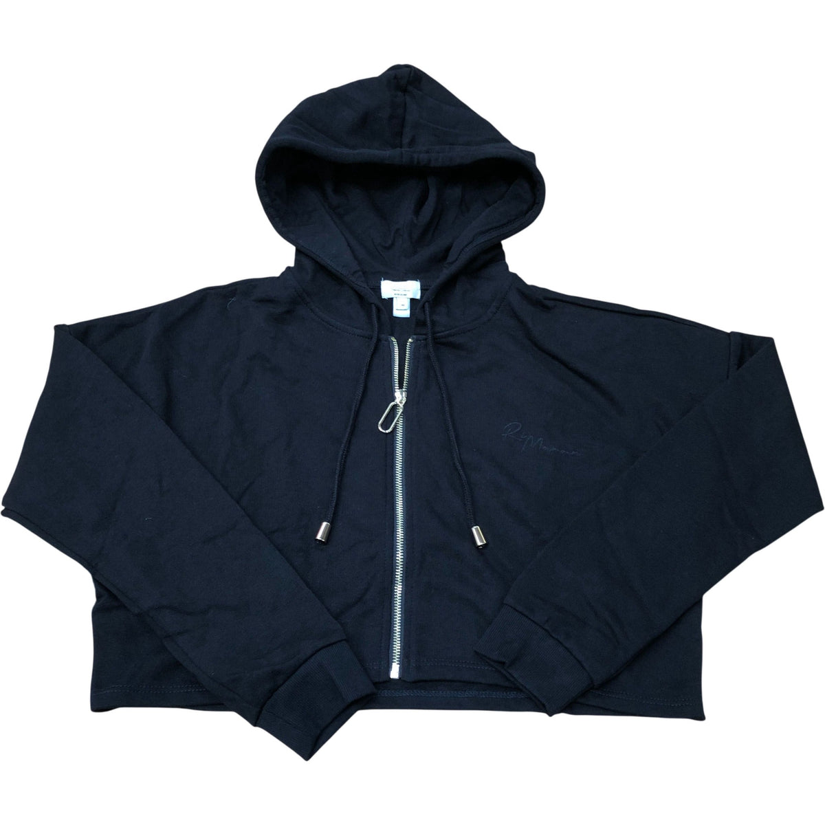 River Island Maternity Collection Black Zip Cropped Hoodie