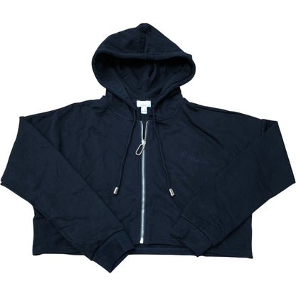 River Island Maternity Collection Black Zip Cropped Hoodie
