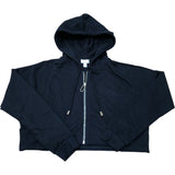 River Island Maternity Collection Black Zip Cropped Hoodie