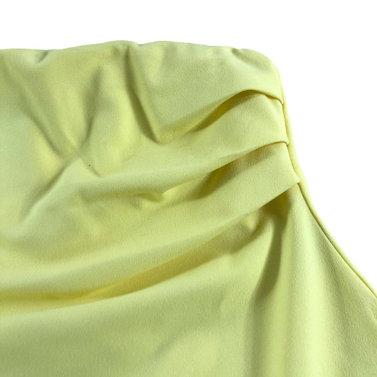 River Island Yellow Strapless Top UK L Women's