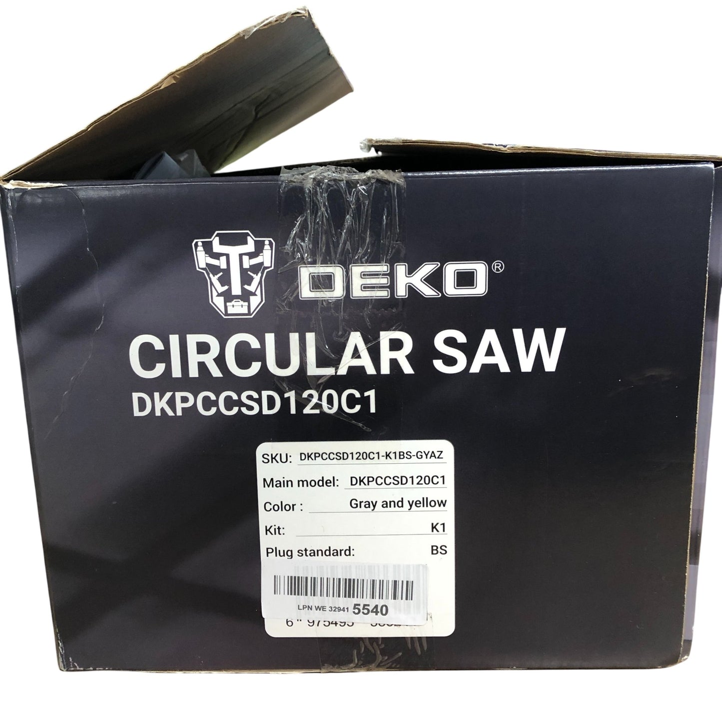 DEKO Circular Saw DKPCCSD120C1 1200W 185MM 4800RPM Cutting Tool Power Saw