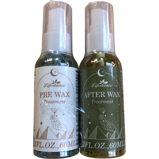 Lifestance Pre Wax & After Wax Treatment Kit 60ml Waxing Supplies