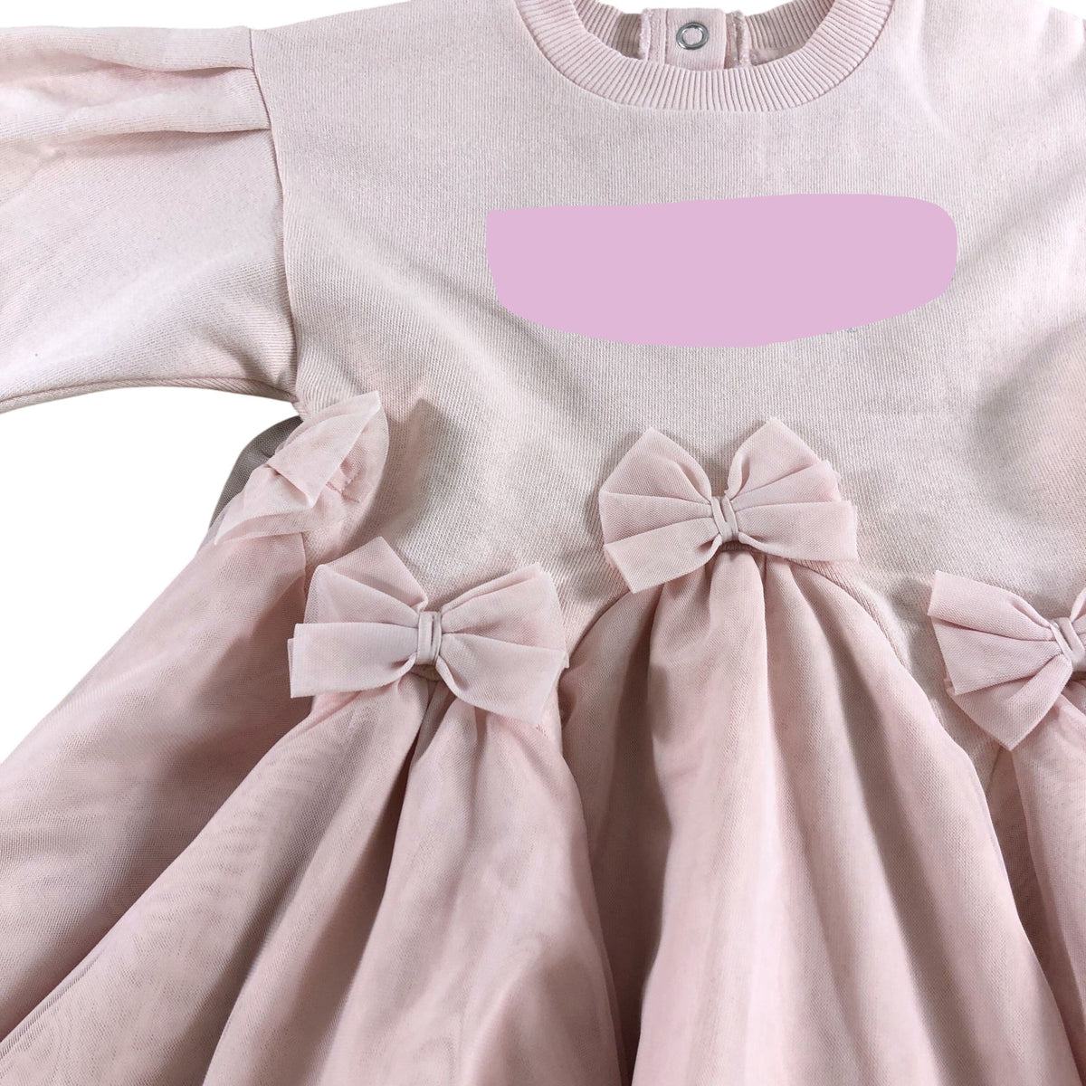 Dress 12-18 Months Girls Pink Tulle Bow