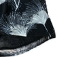Women's Black Floral Print Chiffon Top Sleeveless Tie Neck XS