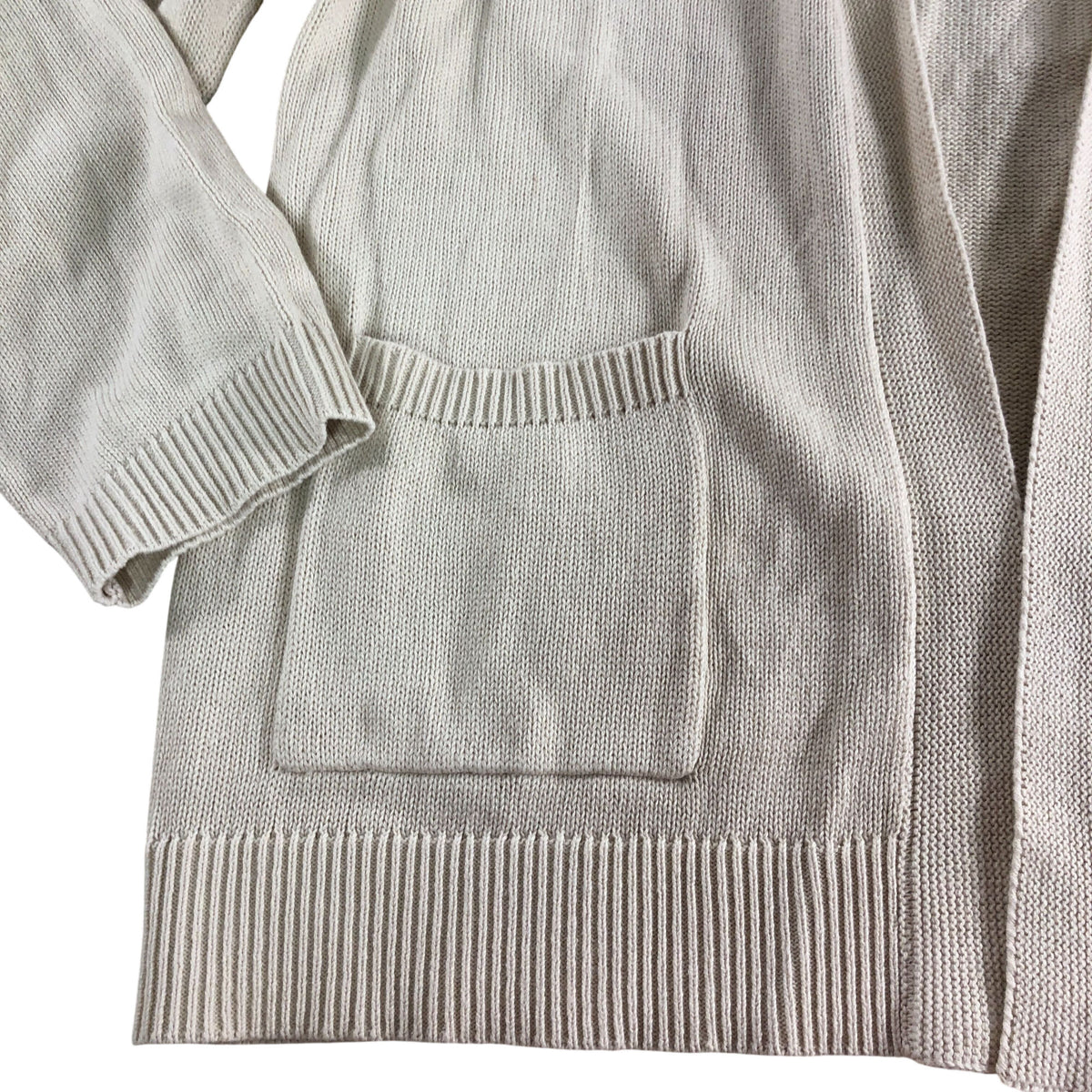 Tatia Cardi UK14 Women's Lightweight Natural Cotton Cardigan
