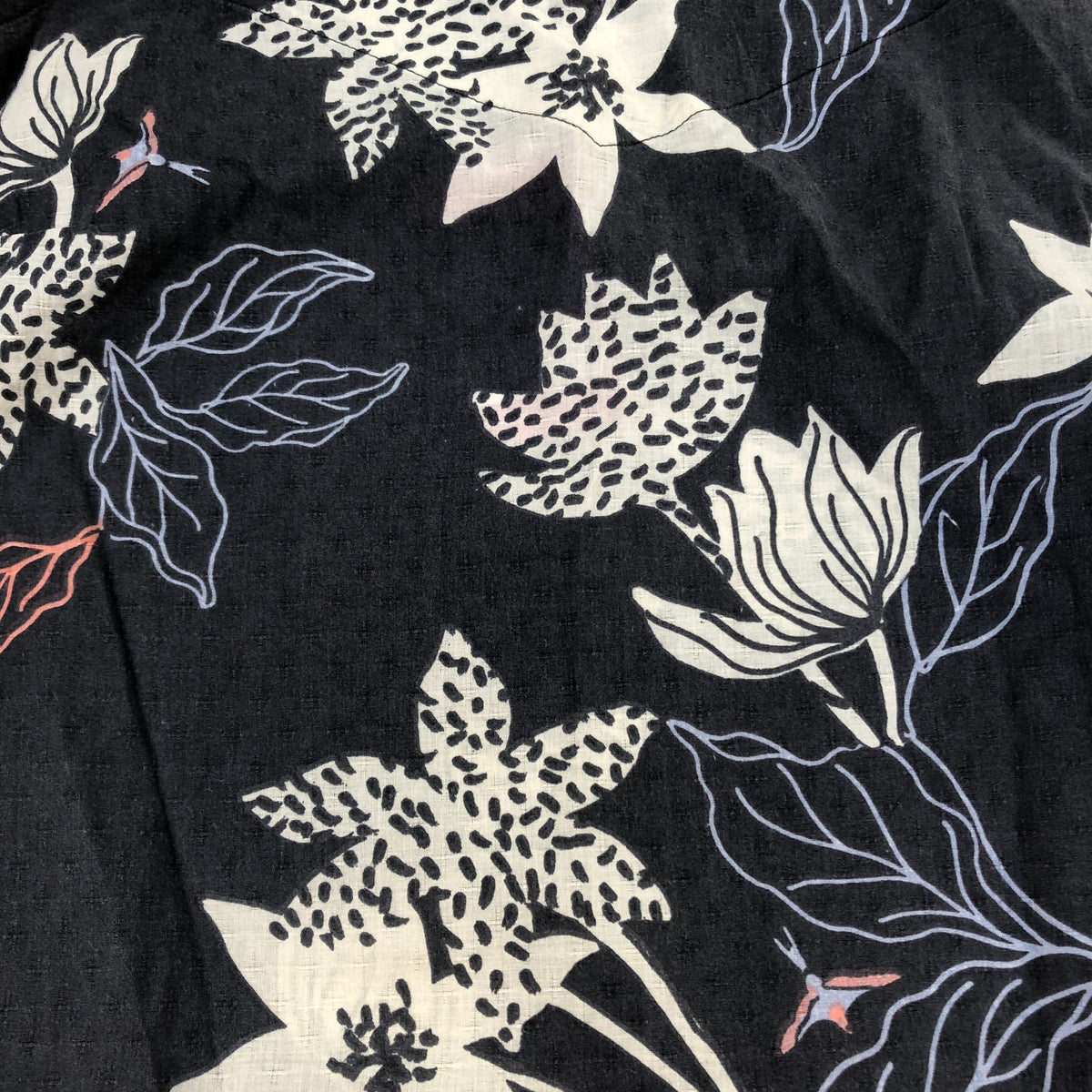 Floral Print Dress UK10 Women's Casual Cotton Sleeveless Grey
