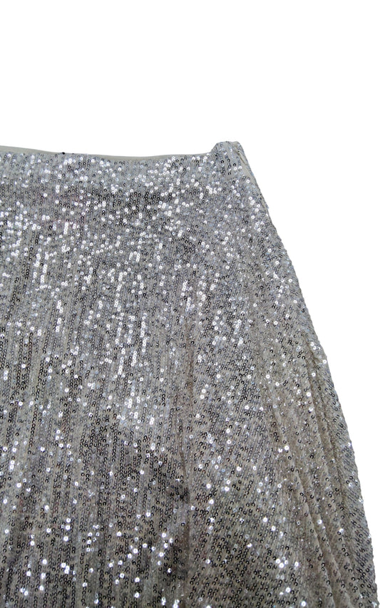 Stunning Sequin Skirt UK12 Women's Party Dress Elegant Gold Glitter Shine