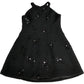 River Island Black Sequined Shift Dress UK8 Women's