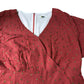 Women's Jumpsuit Size 12 Red Polka Dot Style V Neck Short Sleeve
