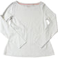 Boden Long Sleeve Top Women's Soft Casual White Cotton Blend Size 14