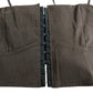 River Island Brown Cropped Bustier Top UK S Women's