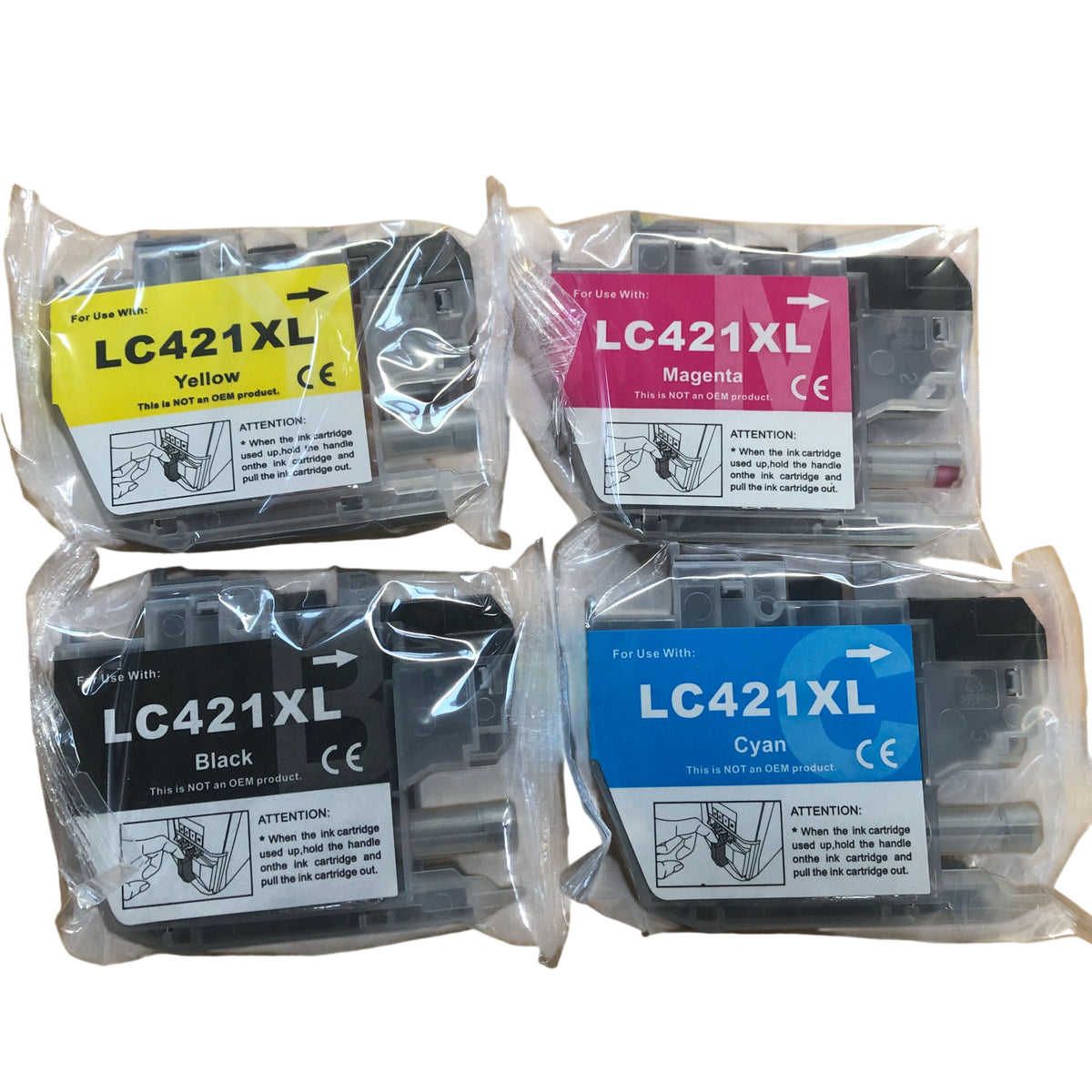 Timink LC421XL Ink Cartridges Black Cyan Magenta Yellow 4 Pack Premium Quality