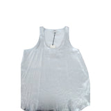 River Island Luxe Silver Tank Top UK14 Women's Sleeveless Shimmer Blouse