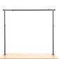 GOKOMAX Decorative Black Hanging Rod For Table 250cm Multi Purpose Banner Rod