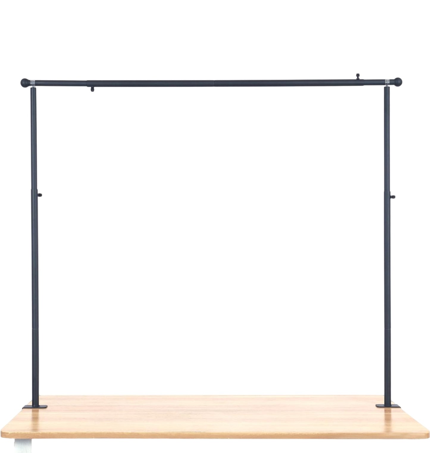 GOKOMAX Decorative Black Hanging Rod For Table 250cm Multi Purpose Banner Rod