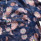 Floral Print Shirt 100% Organic Cotton Size L Women's Long Sleeve