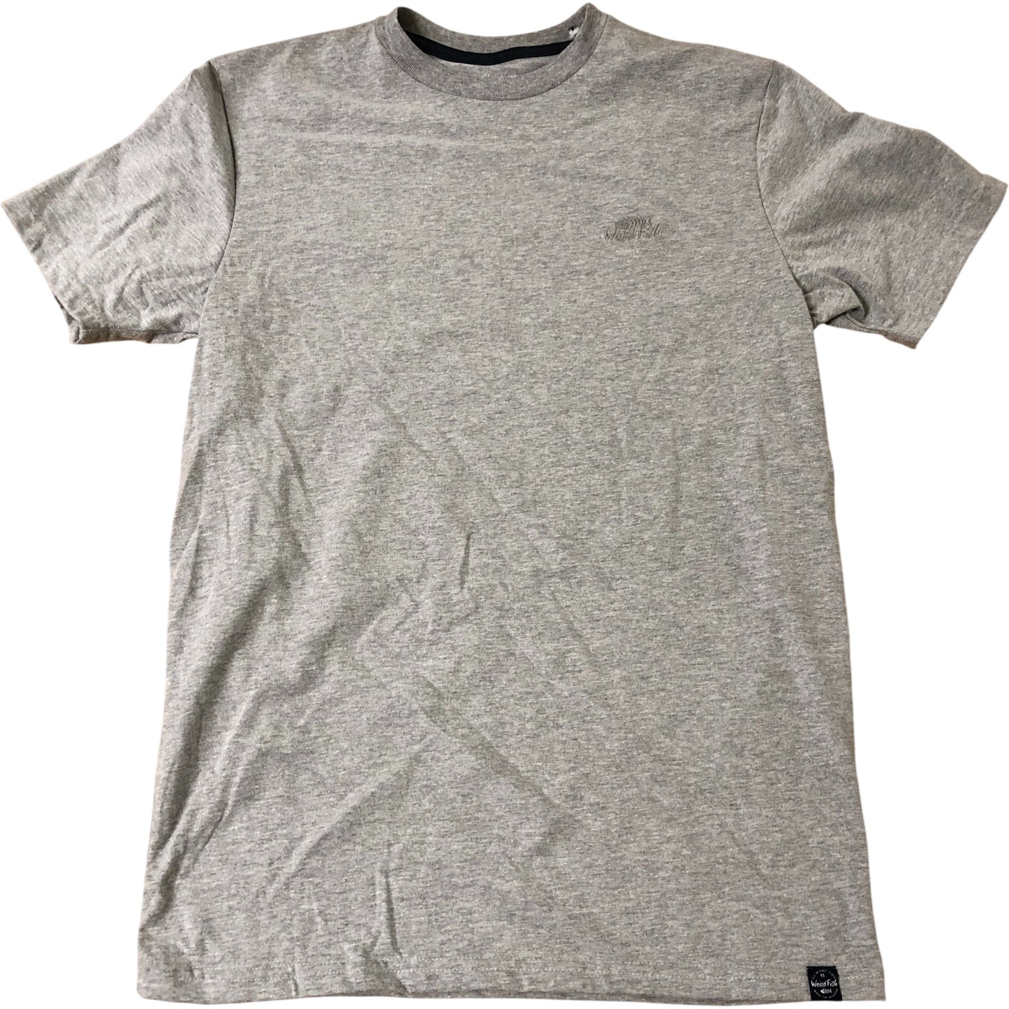 Men's Weird Fish Fished Graphic T-Shirt Small Grey Marl Cotton Blend