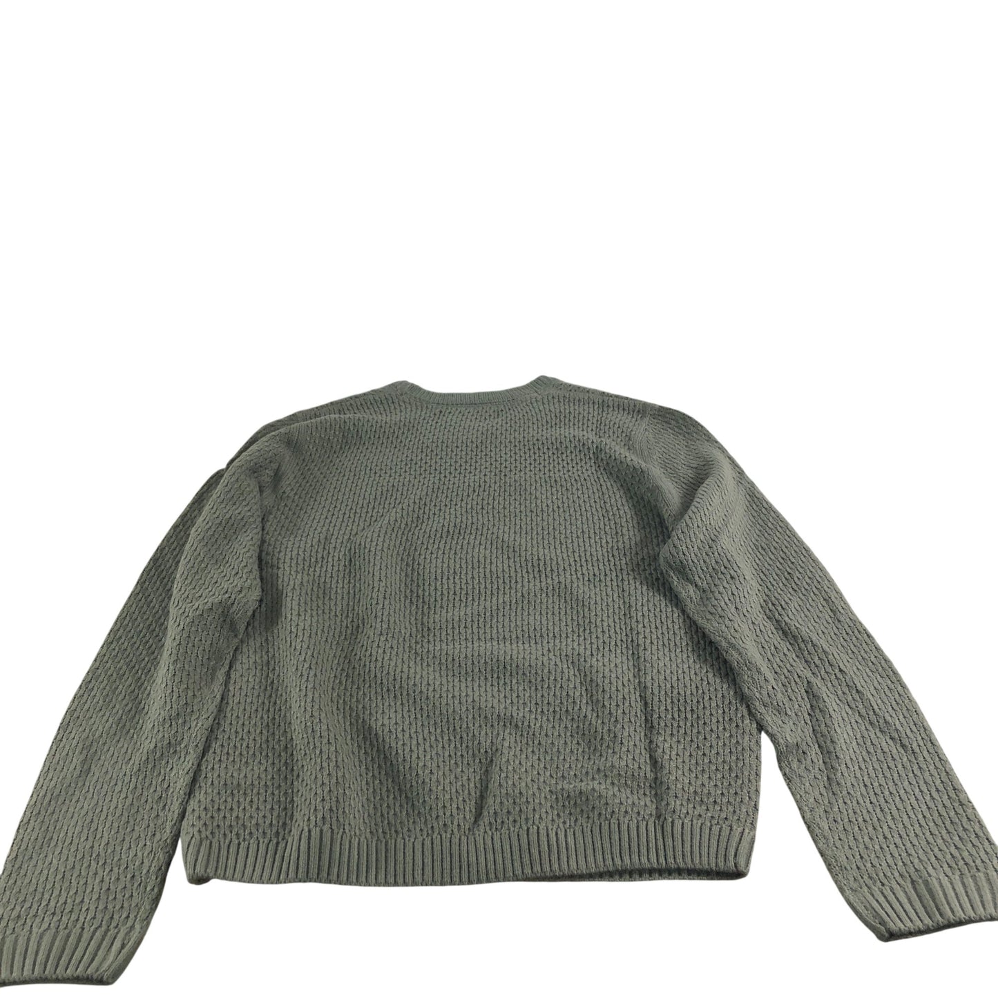 Avant Garde Tanka Crew Jumper Men's Lightweight Knit Green Acrylic XL