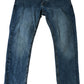 Crosshatch Barbeck 36S Men's Slim Fit Jeans Dark Wash Denim Cotton