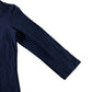 Navy Scoop Neck 3/4 Length Sleeve Top - Size 12