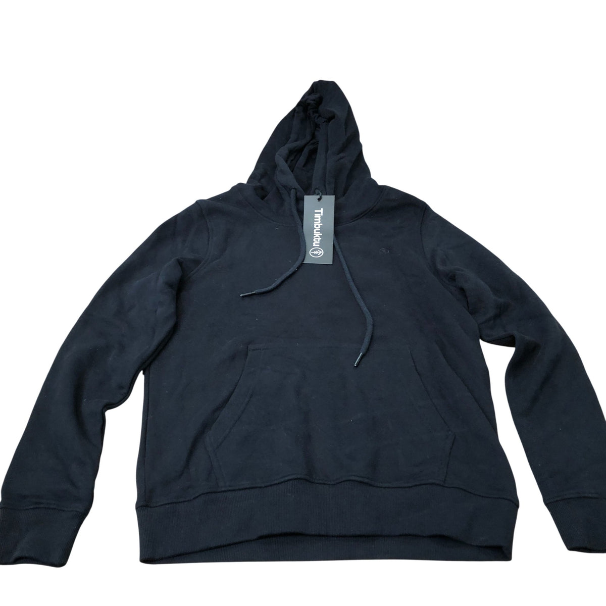 Timbuktu Classic Hoodie CLSS002 Women's Black Cotton Pullover Small