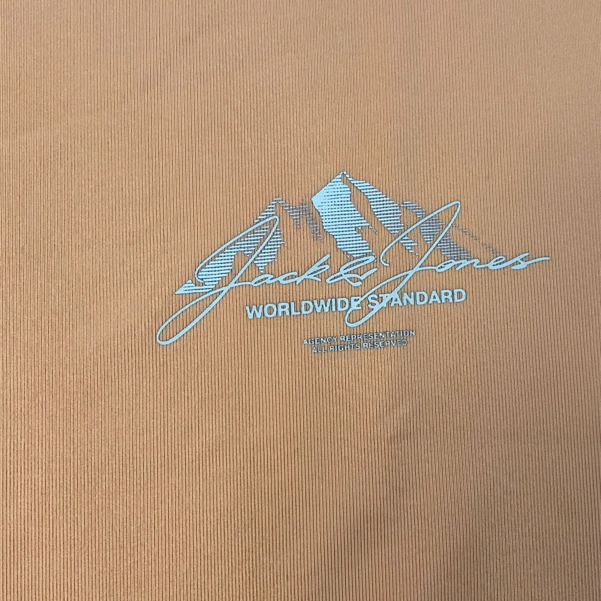 Jack & Jones Mountain Tech Pale Orange Tee Size XL