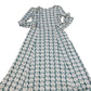 Floral Print Midi Dress Women's Long Sleeve Eco Vero Fabric