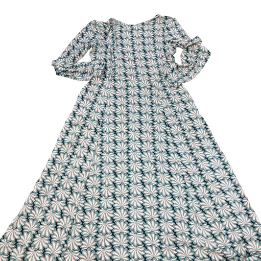 Floral Print Midi Dress Women's Long Sleeve Eco Vero Fabric
