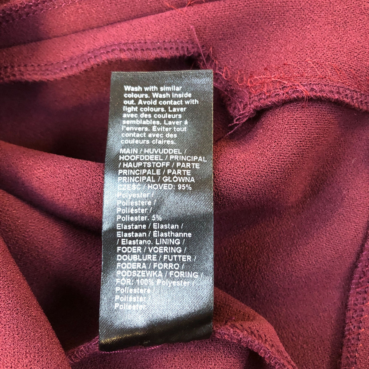 River Island Bodycon Dress Long Sleeve Burgundy Style Elegant Party