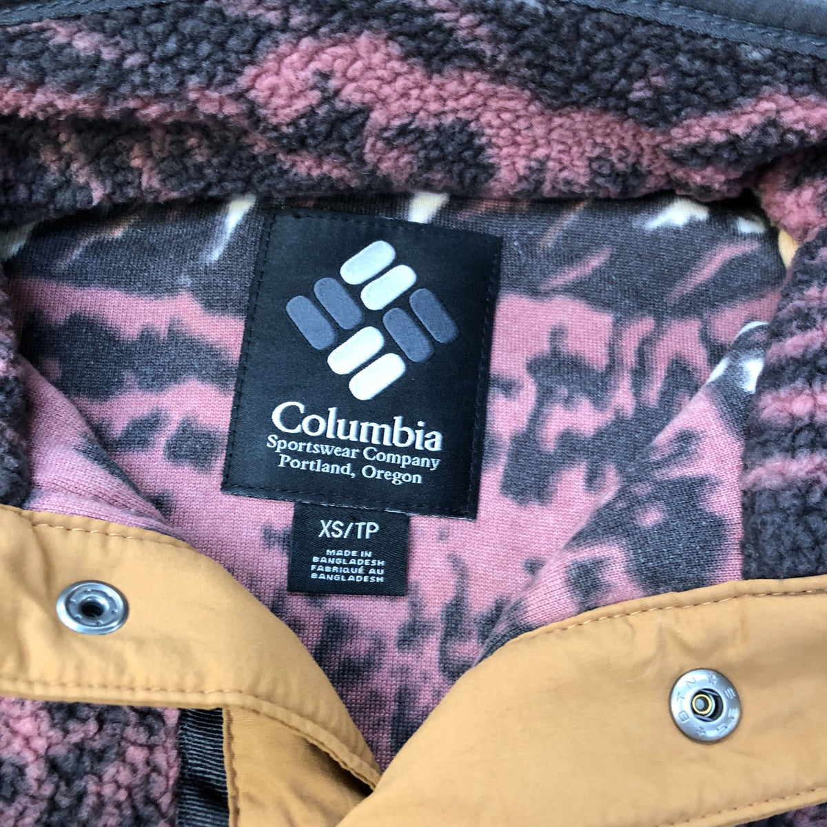 Columbia Regular Fit XS Pullover Fleece Sweatshirt Cosy Brown