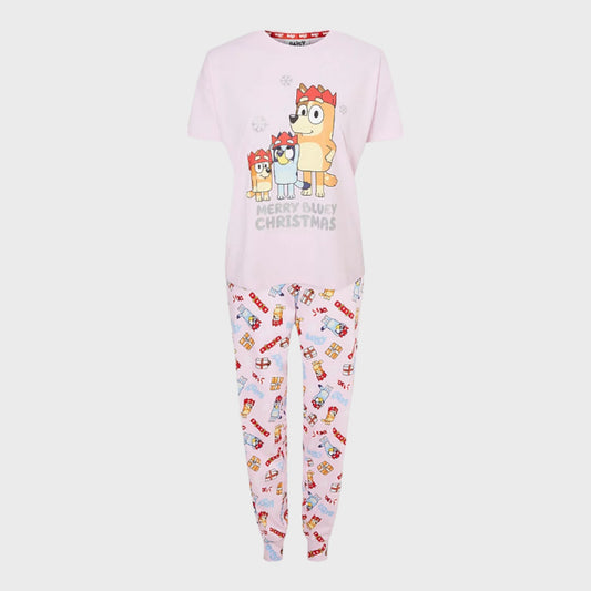 Pink Bluey Christmas PJ Set