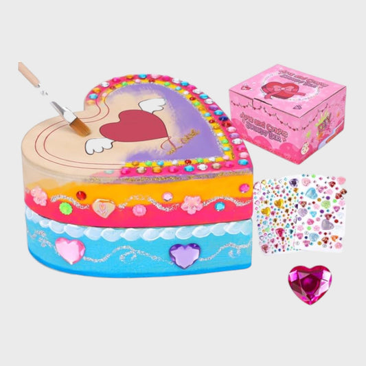 Paint Your Own Heart Treasure Box