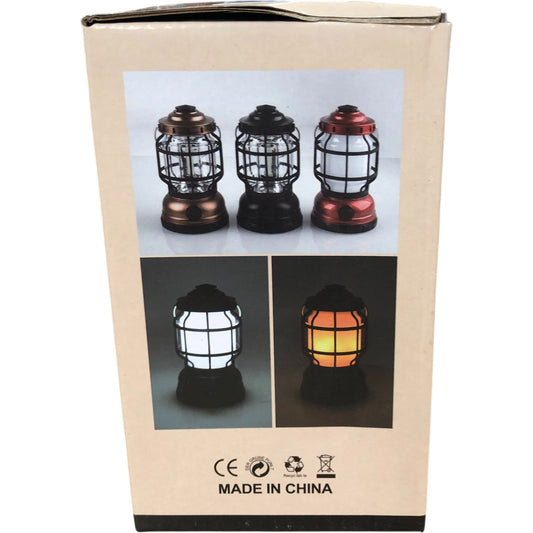 Multifunctional Camping Lamp High Lumen Black Battery Operated Lantern