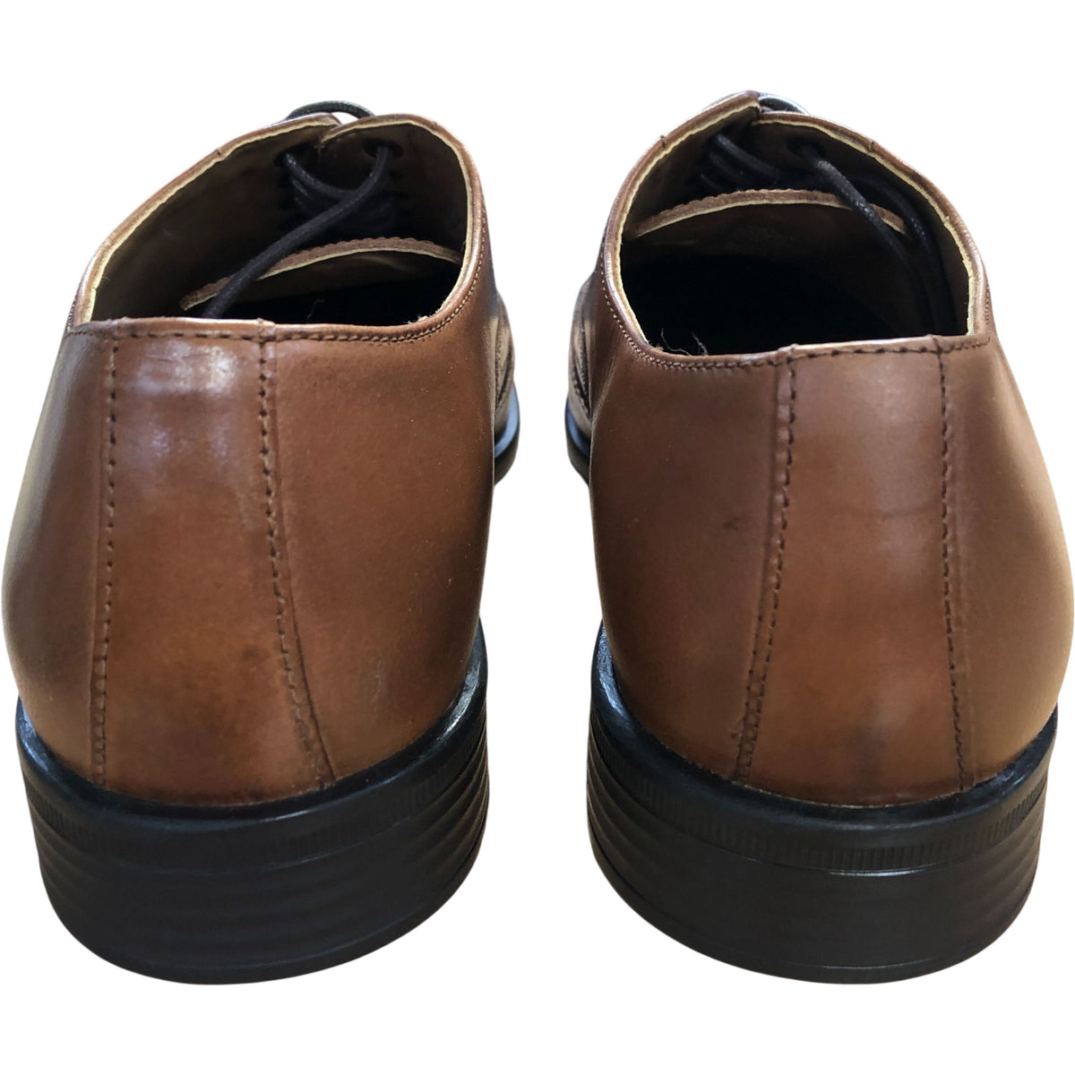 River Island Leather Brogue Shoes Mens Tan Oxfords Classic Style