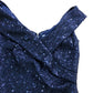 Sequin Evening Dress UK Size 10 Women's Navy Blue Party Wear Gown
