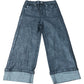 Kids Jeans Grey Denim With Cuffed Hem 6 Years