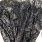 Black Sequinned Dress UK Size 18 Women's Evening Wear With Belt